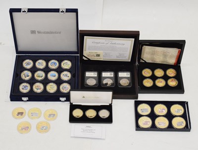 Lot 256 - Quantity of Westminster etc coin sets relating to WWII and Sir Winston Churchill
