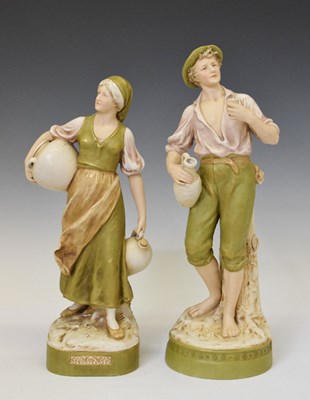 Lot 424 - Pair of Royal Dux figures