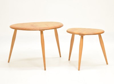 Lot 632 - Lucian Ercolani for Ercol Furniture - Nest of two'Pebble' tables