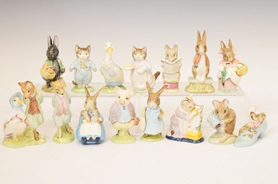Lot 449 - Group of fifteen boxed Royal Albert 'Beatrix Potter' figures