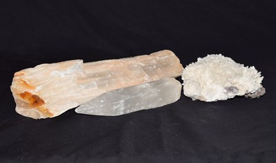 Lot 278 - Two celenite specimens and meseolite specimen