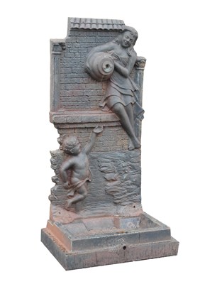 Lot 673 - Cast iron water feature