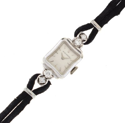 Lot 78 - Movado - Lady's 18ct white gold cocktail watch