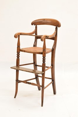 Lot 648 - 19th century child's high chair