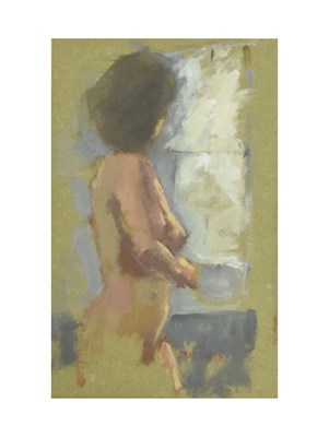 Lot 539 - Eric Ward (b.1945) - Watercolur heightened in white - Nude female study