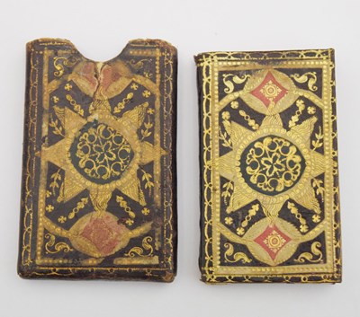 Lot 386 - 1844 miniature Almanac in slip case