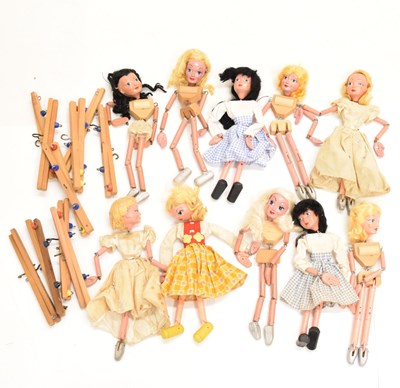 Lot 368 - Pelham Puppets - Group of ten female puppets
