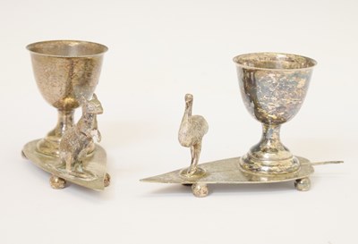 Lot 229 - Australian Interest - Pair of EPNS egg cups