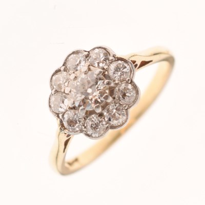 Lot 4 - Old cut diamond cluster ring