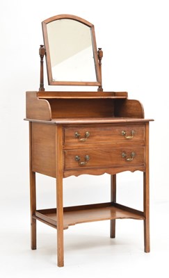 Lot 665 - Early 20th century mahogany mirror back washstand
