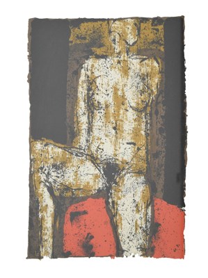 Lot 503 - John Emmanuel (b.1930) - Lithographic print of a female nude study