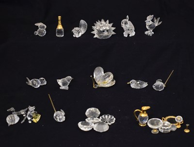 Lot 436 - Quantity of Swarovski Crystal miniature ornaments