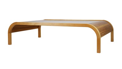 Lot 492 - Modern Design - Jonathan Lear maple and zebrano wood coffee table