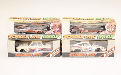 Lot 311 - Scalextric Rally - Four boxed slot cars