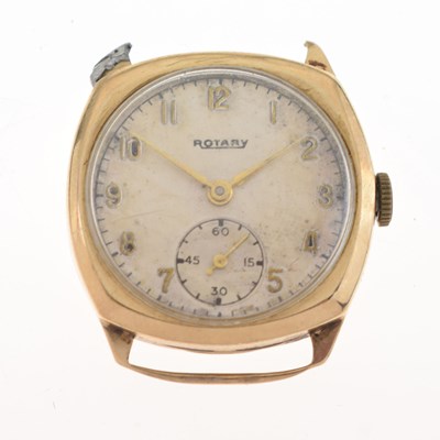Lot 73 - Rotary - Gentleman's 9ct gold watch head