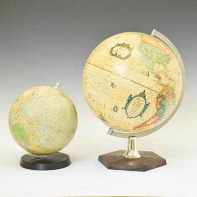 Lot 664 - Two 1980s terrestrial globes