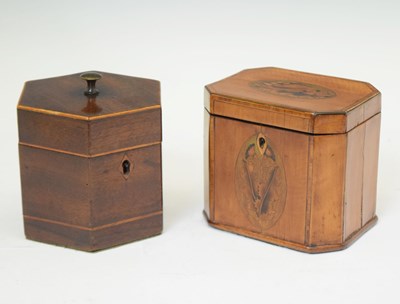 Lot 262 - Two Georgian tea caddys