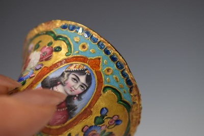 Lot 489 - Persian enamel holder
