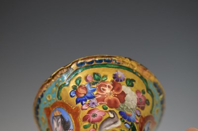 Lot 489 - Persian enamel holder