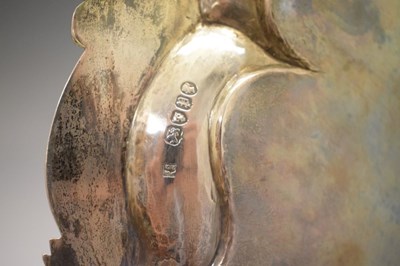 Lot 106 - GWR Interest - Victorian silver salver with scroll and leaf border