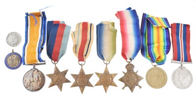 Lot 370 - First World War medal trio awarded to Private Frederick Turner