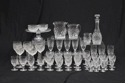 Lot 413 - Waterford - Suite of Boyne pattern cut crystal glass