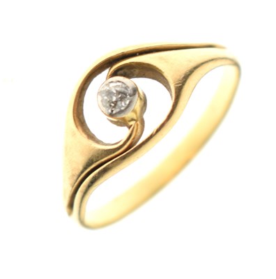 Lot 1 - Single stone old cut diamond ring