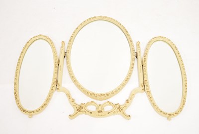 Lot 633 - Laura Ashley - Three section folding dressing table mirror