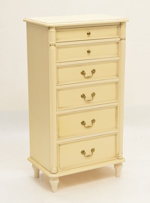 Lot 636 - Laura Ashley - Tall chest of six graduated drawers