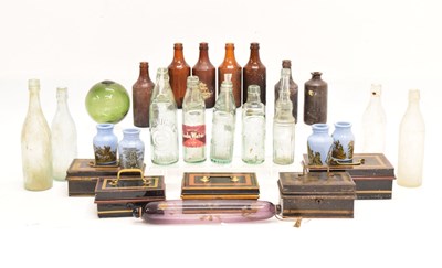 Lot 660 - Quantity of glass advertising bottles, etc.