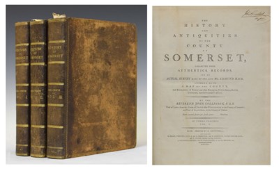Lot 9 - Collinson, John - History and Antiquities of the County of Somerset, 1791, 3 vols.
