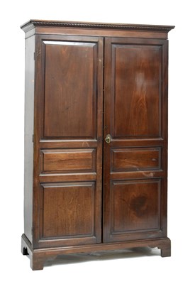 Lot 716 - Late 18th century or early 19th century Channel Islands wardrobe