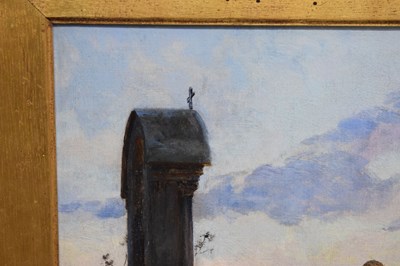 Lot 31 - Irish and Great War Interest - Fortunino Matania (1881-1963) - Oil on canvas - The Last General Absolution of the Munsters