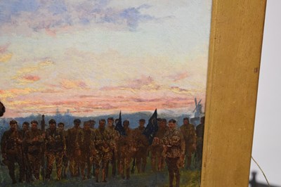 Lot 31 - Irish and Great War Interest - Fortunino Matania (1881-1963) - Oil on canvas - The Last General Absolution of the Munsters