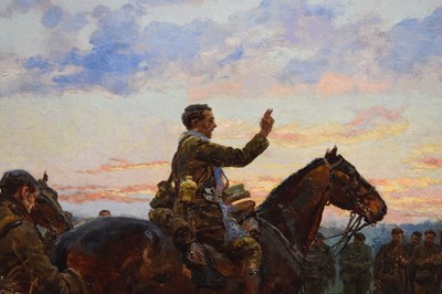 Lot 31 - Irish and Great War Interest - Fortunino Matania (1881-1963) - Oil on canvas - The Last General Absolution of the Munsters