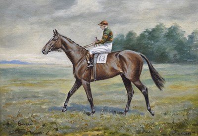 Lot 16 - Algernon Thompson (1880-1944) - Oil on canvas - Bahram, a racehorse