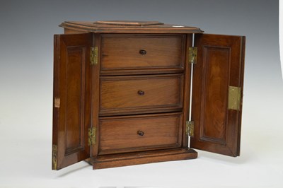 Lot 260 - Edwardian mahogany enclosed two-door table-top cabinet