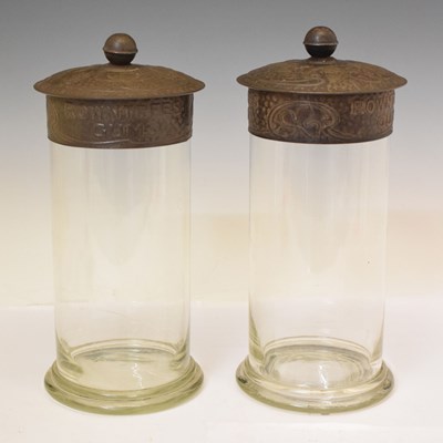 Lot 239 - Pair of early 20th century Rowntree's Gums glass sweet jars