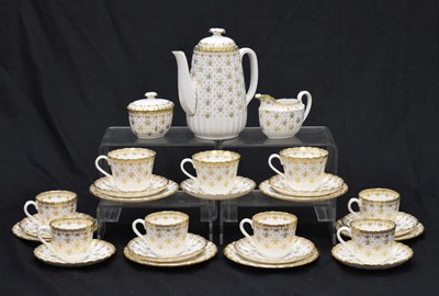 Lot 400 - Spode fleur-de-lys coffee set