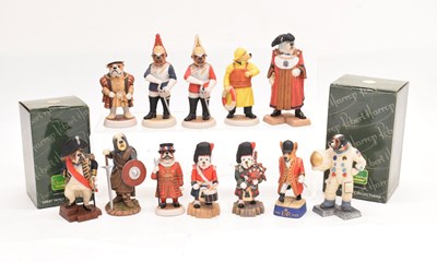 Lot 238 - Collection of twelve Robert Harron 'Doggie People' figures