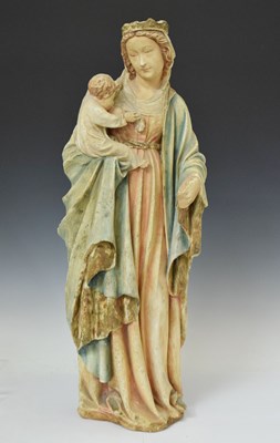 Lot 203 - Sculpture Madonna & child