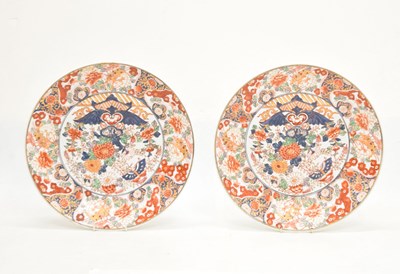 Lot 466 - Pair of Japanese Imari chargers