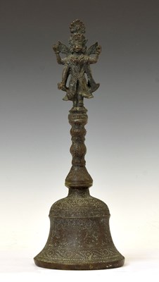 Lot 480 - Large Indian cast bronze temple bell