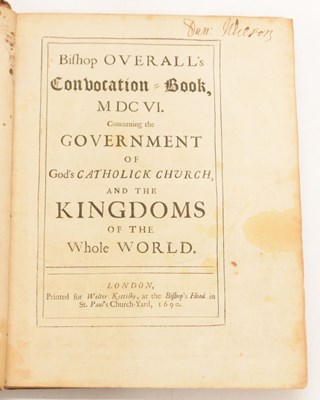 Lot 589 - First edition of Bishop Overall's Convocation