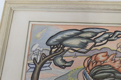 Lot 501 - Doris Hatt (1890-1969) - Oil on panel - The Green Beach, Clevedon