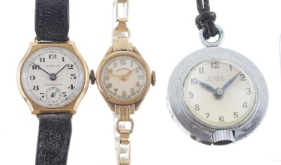 Lot 85 - Derrick - Lady's 9ct gold cased cocktail watch