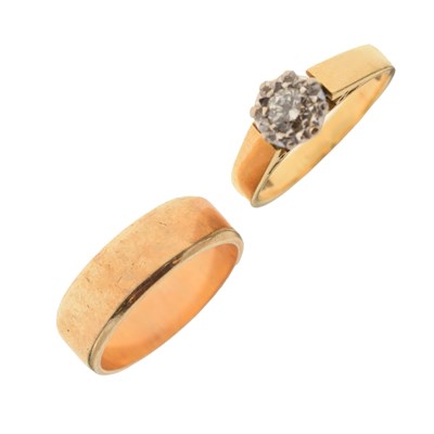 Lot 70 - 18ct gold illusion set single stone diamond ring