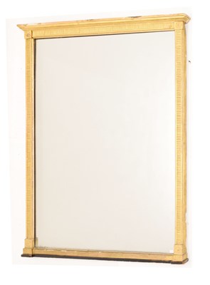 Lot 653 - Early 20th century gilt overmantel mirror