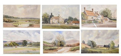 Lot 533 - Daphne Vulliamy (1921-2010) – six watercolour landscapes