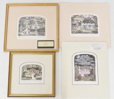 Lot 495 - After Graham Clarke – Four signed limited edition etchings